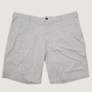 Faherty Chino Shorts Mens 38 Grey Stretch Cotton Casual Coastal Preppy
